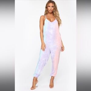 *NWT* FashionNova Tie Dye Jumpsuit